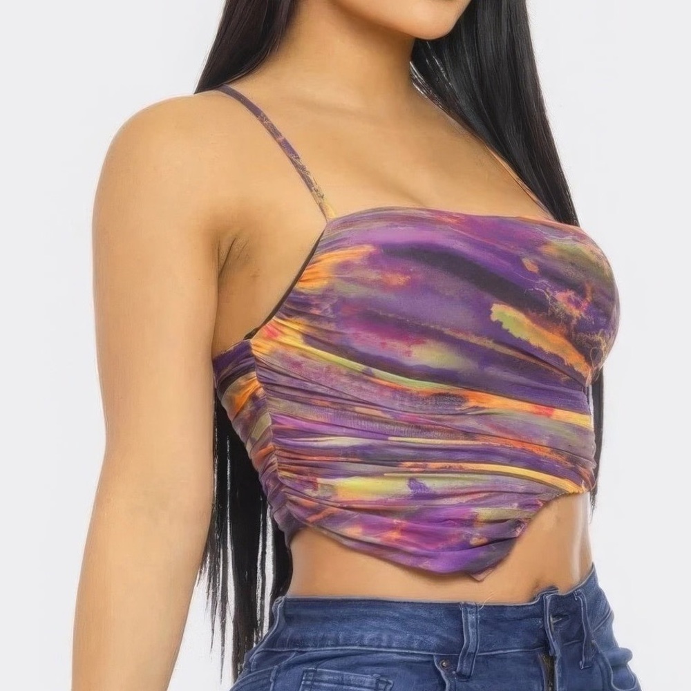 Mesh Print Top - Picture 5 of 6